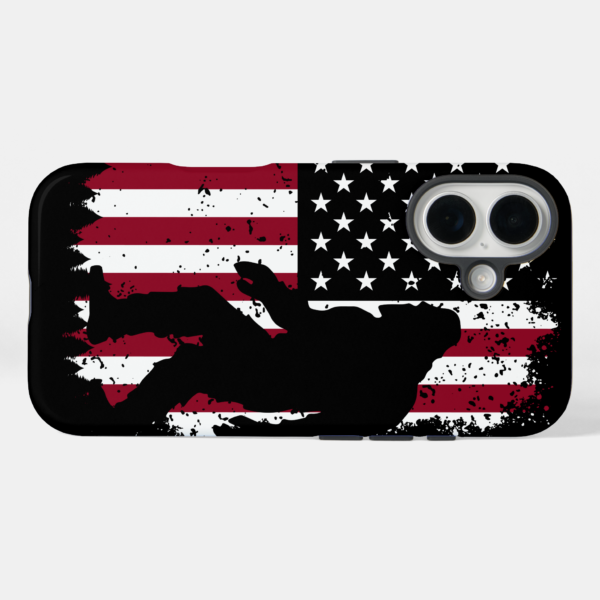 Bigfoot and USA Flag Trailer Hitch Cover - Image 4