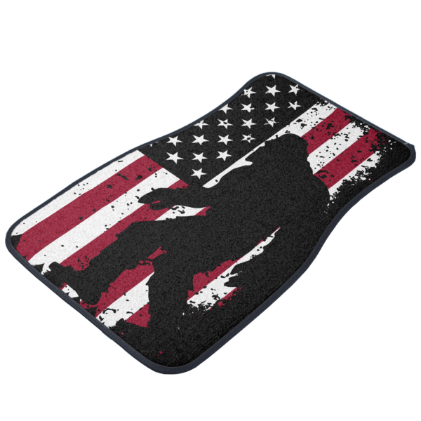 Patriotic Bigfoot Car Floor Mat - Image 2