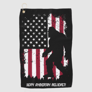 Patriotic Bigfoot Golf Towel