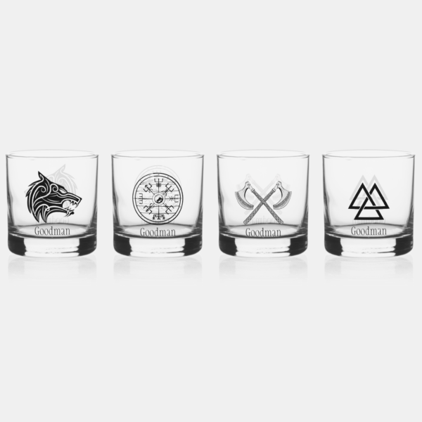 Customizable Viking Style Whiskey Glasses